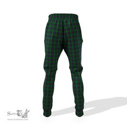 Scottish Elphinstone Clan Family Crest Tartan Joggers Pants