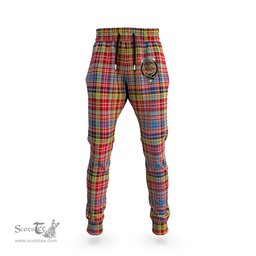 Scottish Drummond of Strathallan Modern Clan Family Crest Tartan Joggers Pants