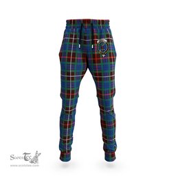 Scottish Fraser Hunting Ancient Clan Family Crest Tartan Joggers Pants