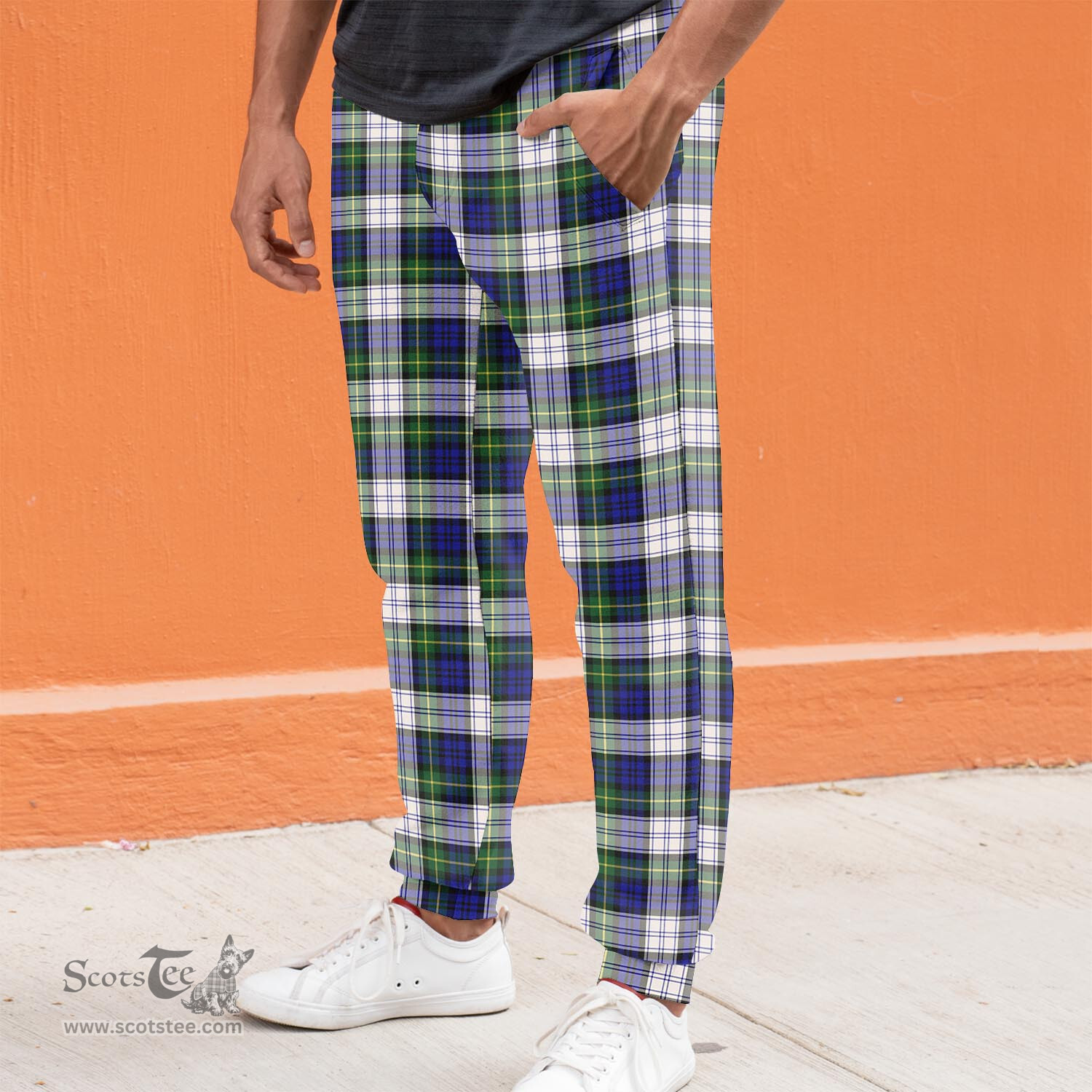 Scottish Gordon Dress Modern Clan Tartan Joggers Pants