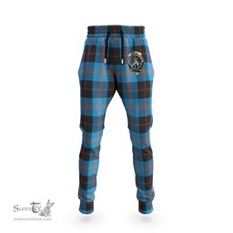 Scottish Garden Clan Family Crest Tartan Joggers Pants