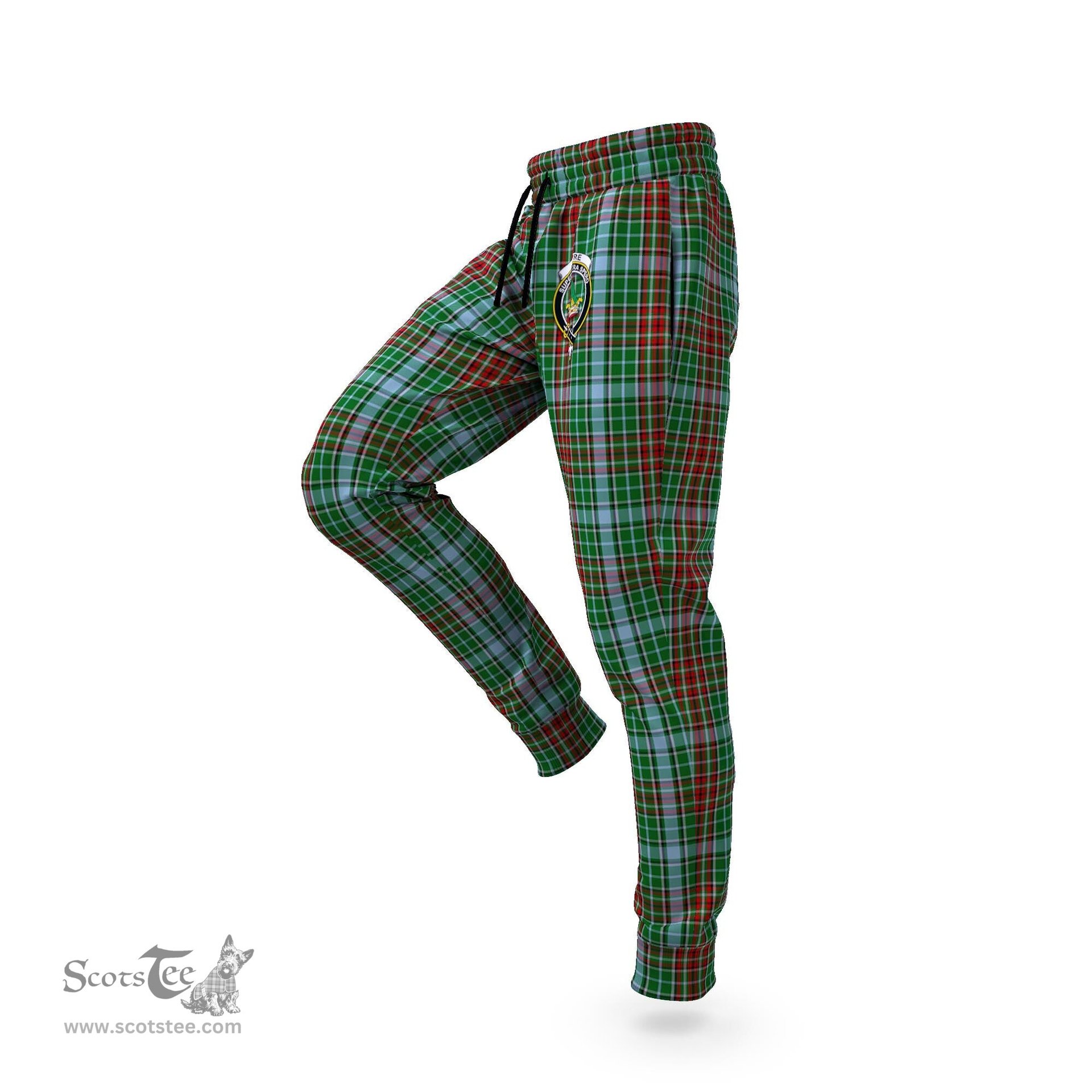 Scottish Gayre Clan Family Crest Tartan Joggers Pants