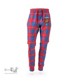 Scottish Galloway Red Clan Family Crest Tartan Joggers Pants