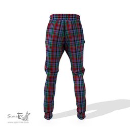 Scottish Gordon Red Clan Family Crest Tartan Joggers Pants