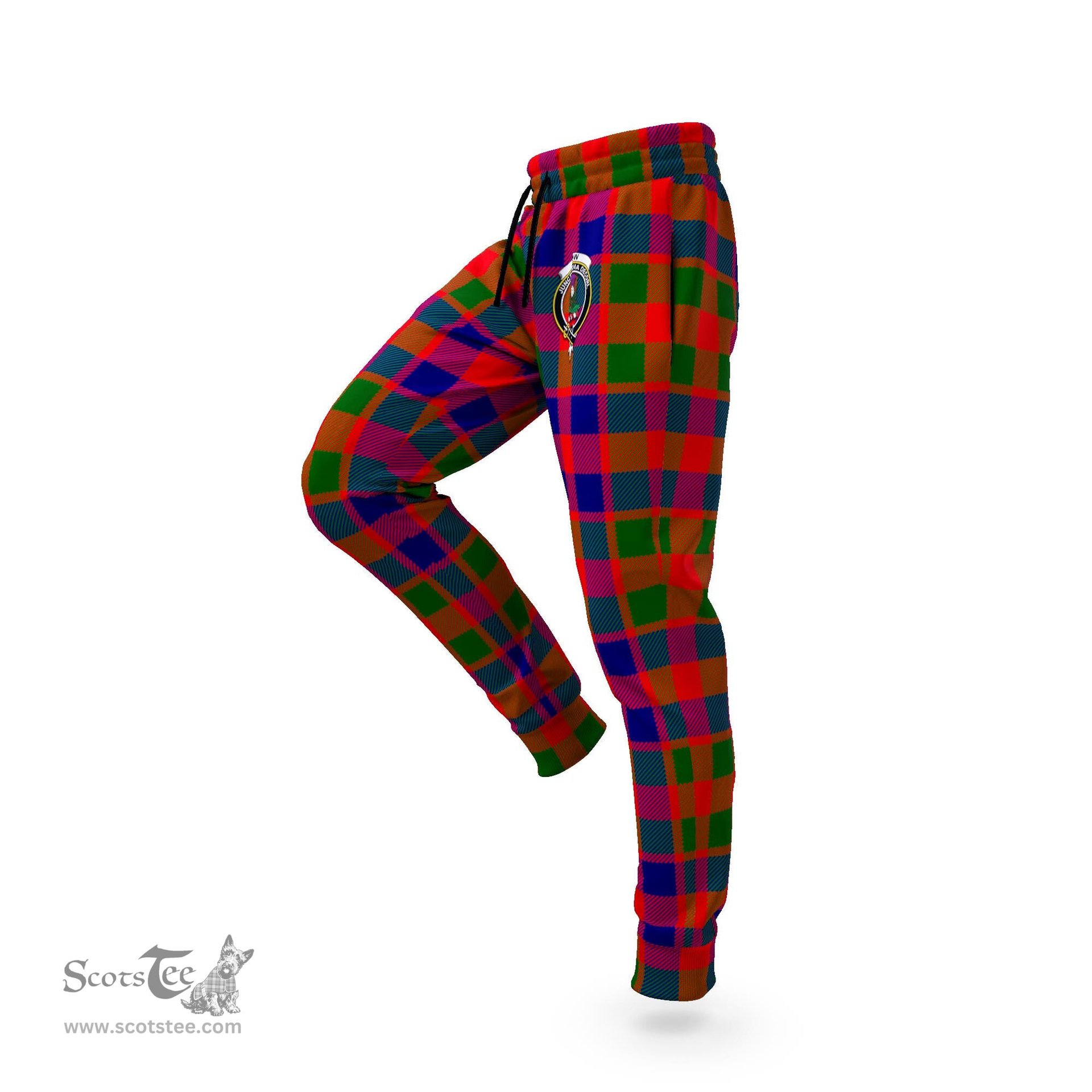 Scottish Gow of Skeoch Clan Family Crest Tartan Joggers Pants