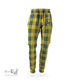 Scottish Fraser Yellow Clan Family Crest Tartan Joggers Pants