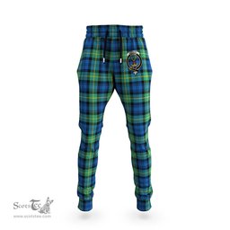 Scottish Gordon Ancient Clan Family Crest Tartan Joggers Pants