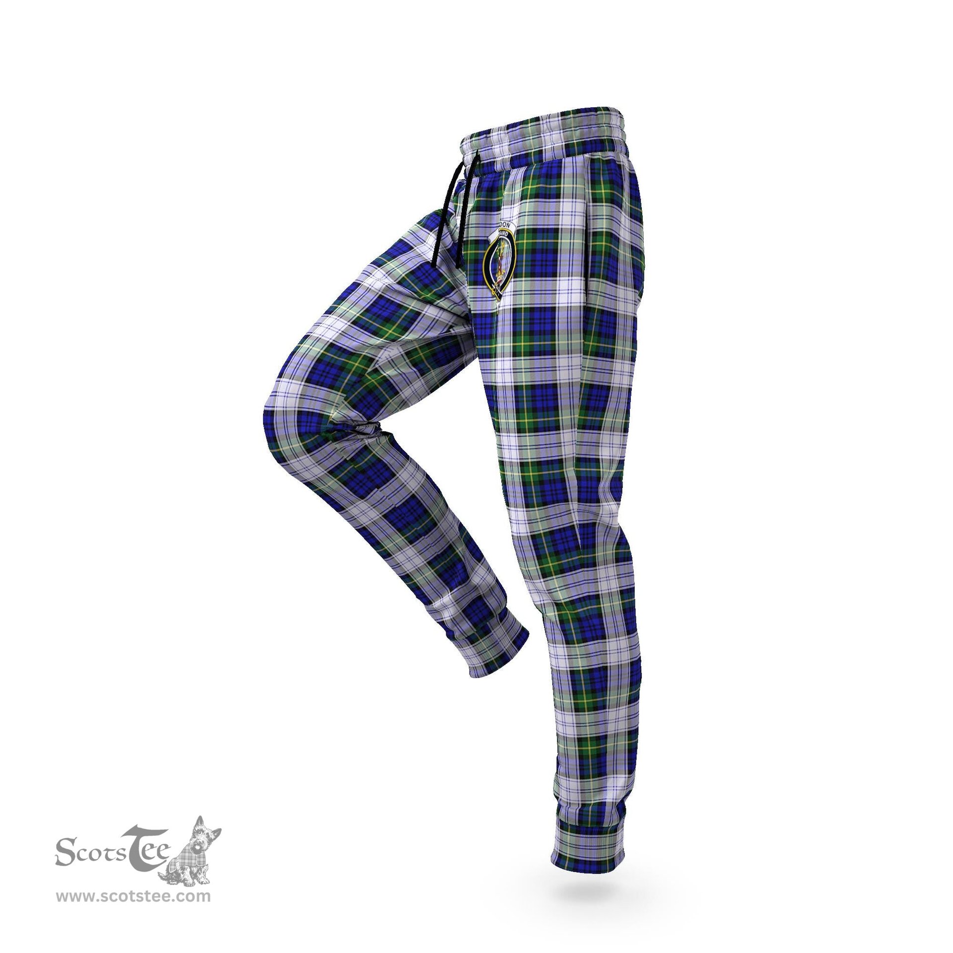 Scottish Gordon Dress Modern Clan Family Crest Tartan Joggers Pants