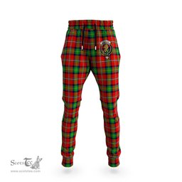 Scottish Fullerton Clan Family Crest Tartan Joggers Pants