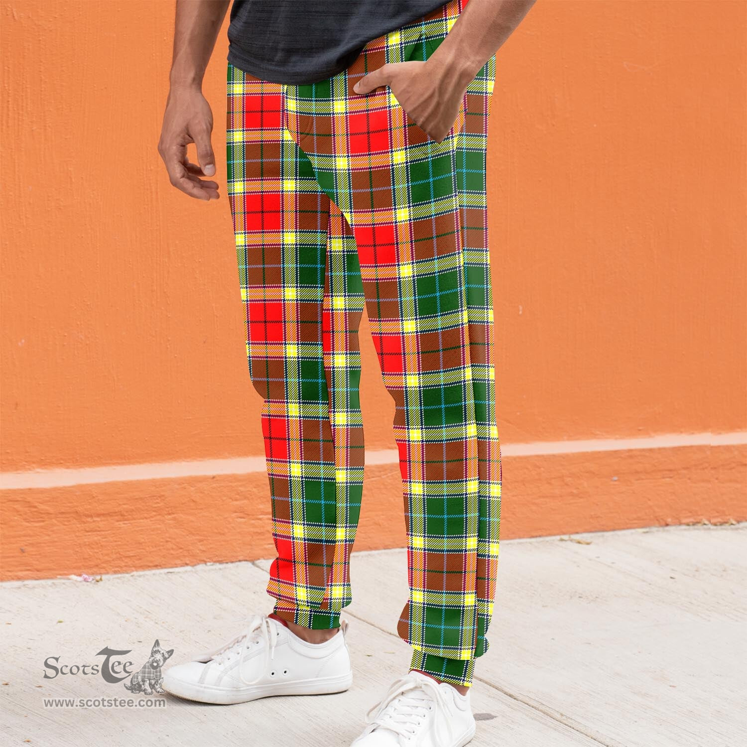 Scottish Gibsone (Gibson-Gibbs) Clan Tartan Joggers Pants