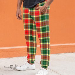 Scottish Gibsone (Gibson-Gibbs) Clan Tartan Joggers Pants