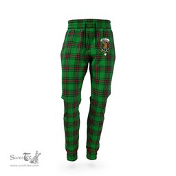 Scottish Halkett Clan Family Crest Tartan Joggers Pants