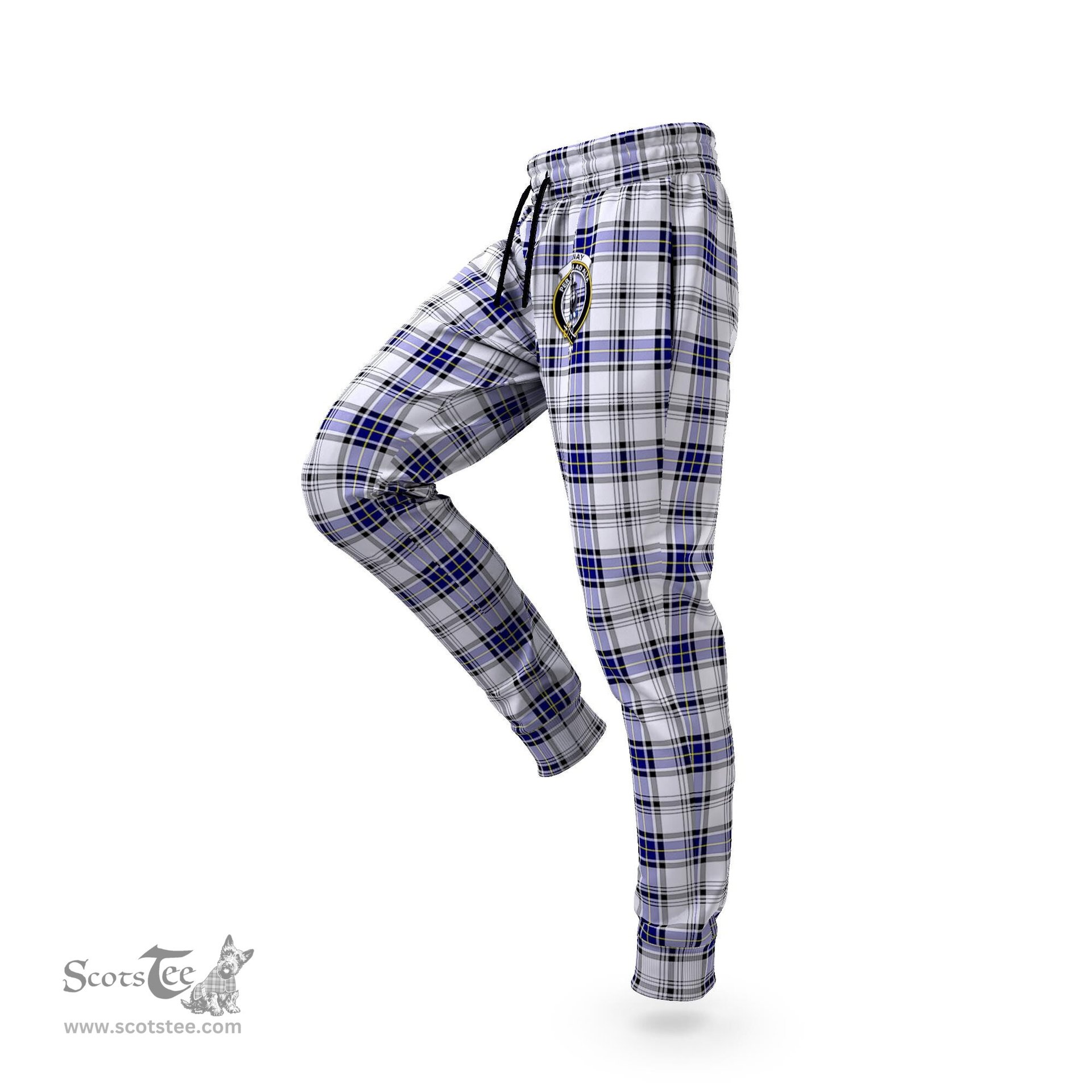 Scottish Hannay Modern Clan Family Crest Tartan Joggers Pants