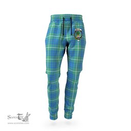 Scottish Hamilton Hunting Ancient Clan Family Crest Tartan Joggers Pants