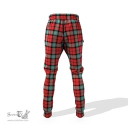 Scottish Kerr Ancient Clan Family Crest Tartan Joggers Pants