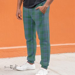 Scottish Irvine of Drum Clan Tartan Joggers Pants