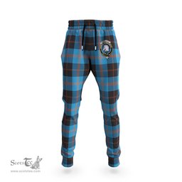 Scottish Horsburgh Clan Family Crest Tartan Joggers Pants