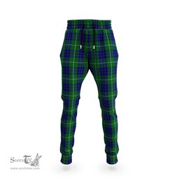 Scottish Hamilton Green Hunting Clan Tartan Joggers Pants