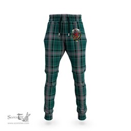 Scottish Kelly of Sleat Hunting Clan Family Crest Tartan Joggers Pants