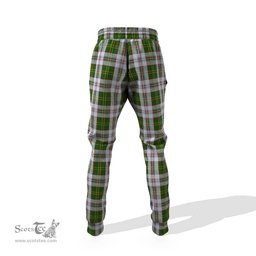 Scottish Hay White Dress Clan Family Crest Tartan Joggers Pants