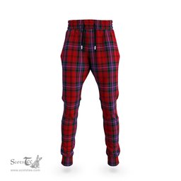 Scottish Kelly of Sleat Red Clan Tartan Joggers Pants
