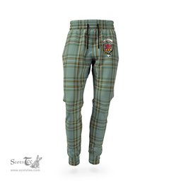 Scottish Kelly Dress Clan Family Crest Tartan Joggers Pants