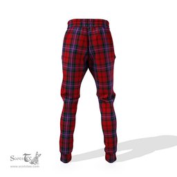 Scottish Kelly of Sleat Red Clan Family Crest Tartan Joggers Pants