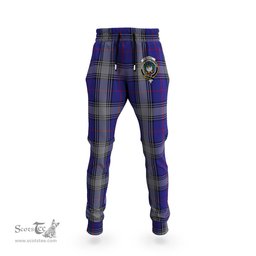 Scottish Kinnaird Clan Family Crest Tartan Joggers Pants