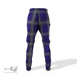 Scottish Kinnaird Clan Family Crest Tartan Joggers Pants