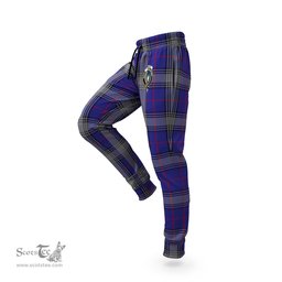 Scottish Kinnaird Clan Family Crest Tartan Joggers Pants