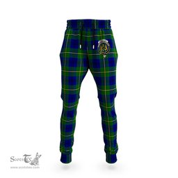 Scottish Johnstone-Johnston Modern Clan Family Crest Tartan Joggers Pants