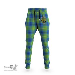 Scottish Johnstone-Johnston Ancient Clan Family Crest Tartan Joggers Pants