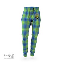 Scottish Johnstone-Johnston Ancient Clan Family Crest Tartan Joggers Pants
