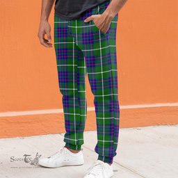 Scottish MacIntyre Hunting Modern Clan Tartan Joggers Pants
