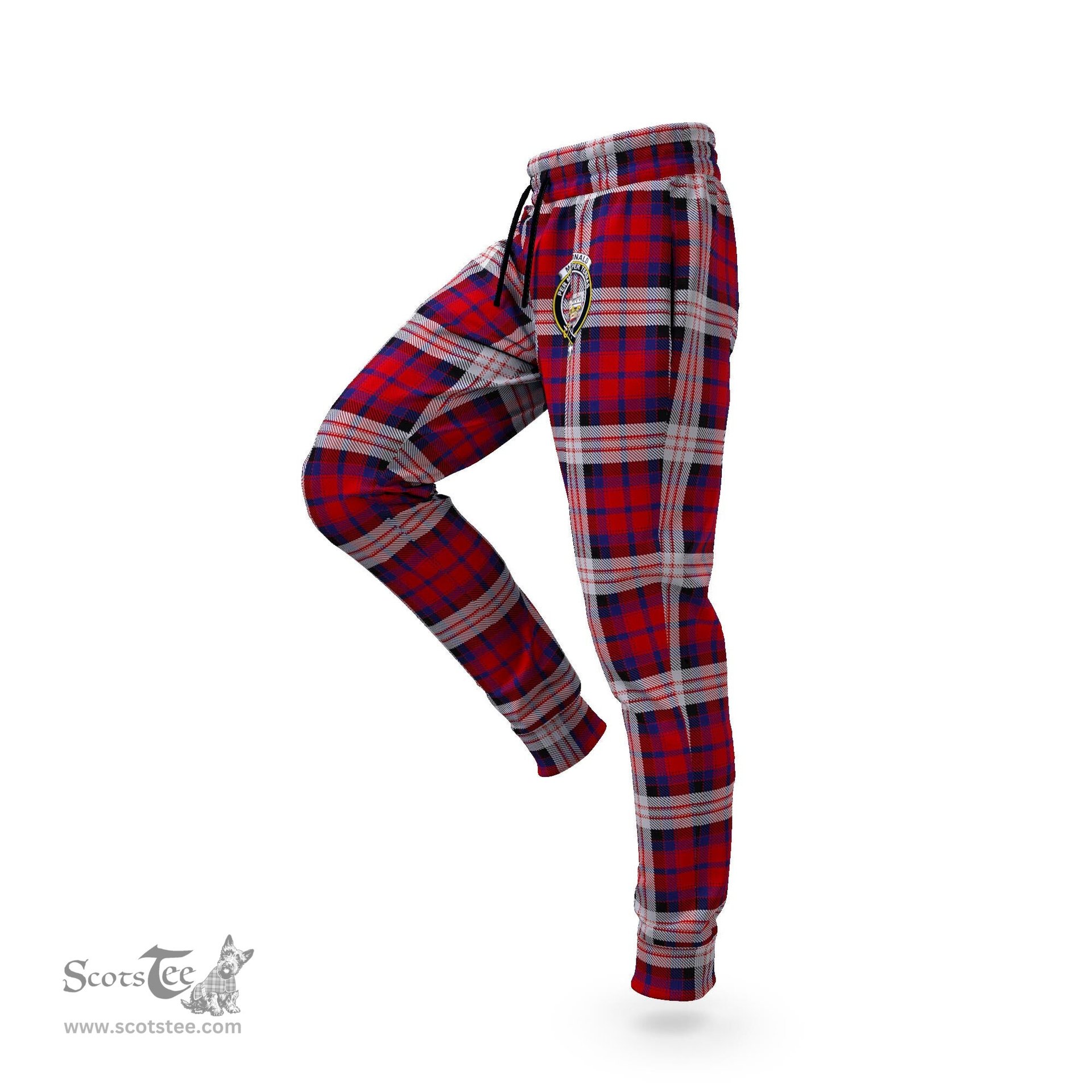 Scottish MacDonald Dress Irish Clan Family Crest Tartan Joggers Pants