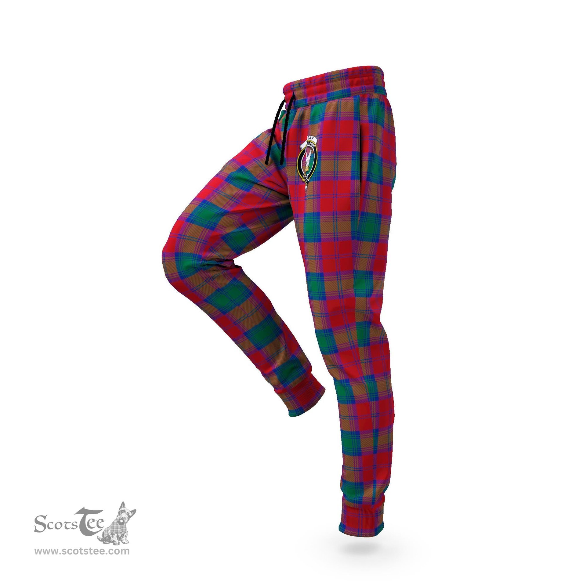 Scottish Lindsay Modern Clan Family Crest Tartan Joggers Pants