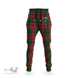 Scottish MacCulloch Clan Family Crest Tartan Joggers Pants