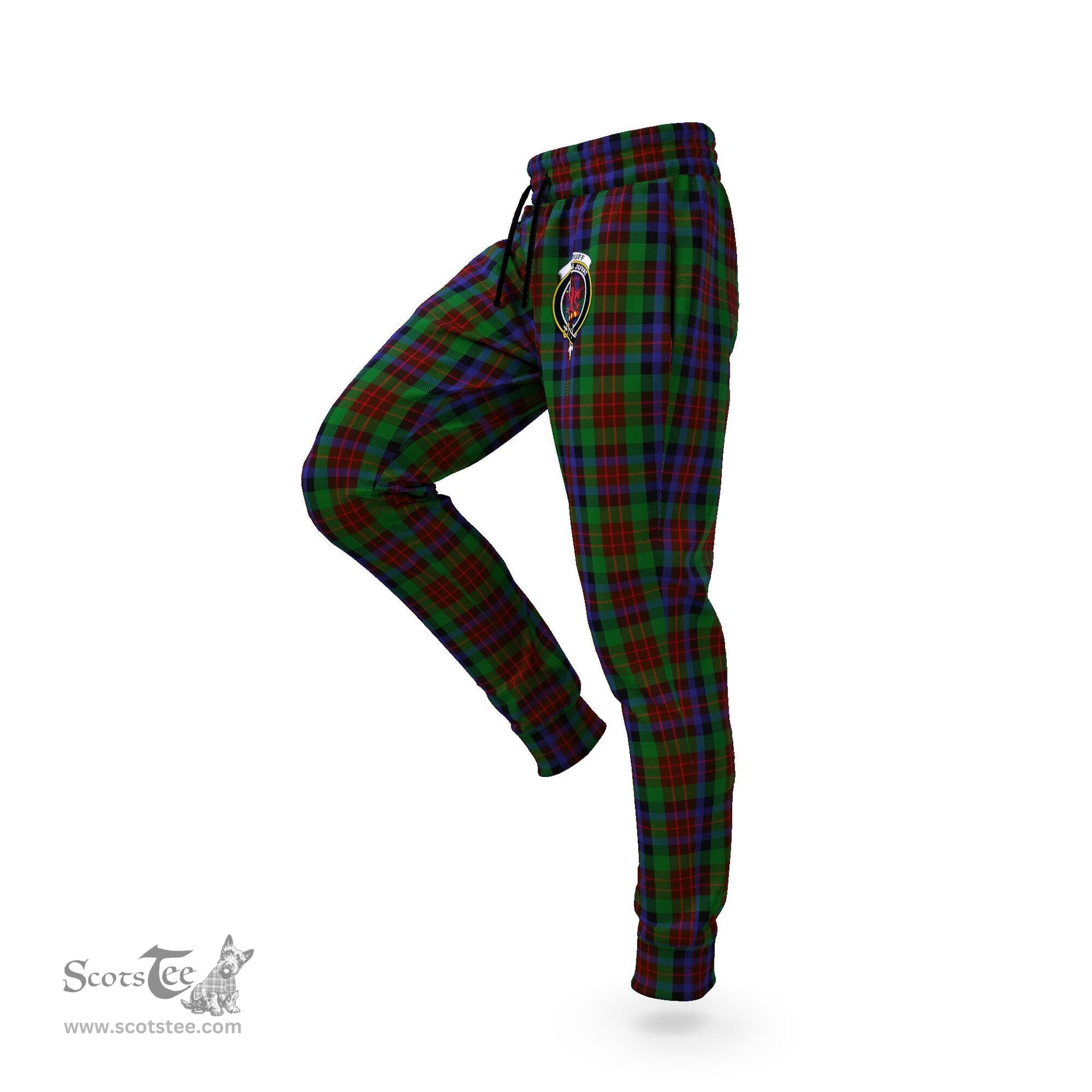 Scottish MacDuff Hunting Clan Family Crest Tartan Joggers Pants