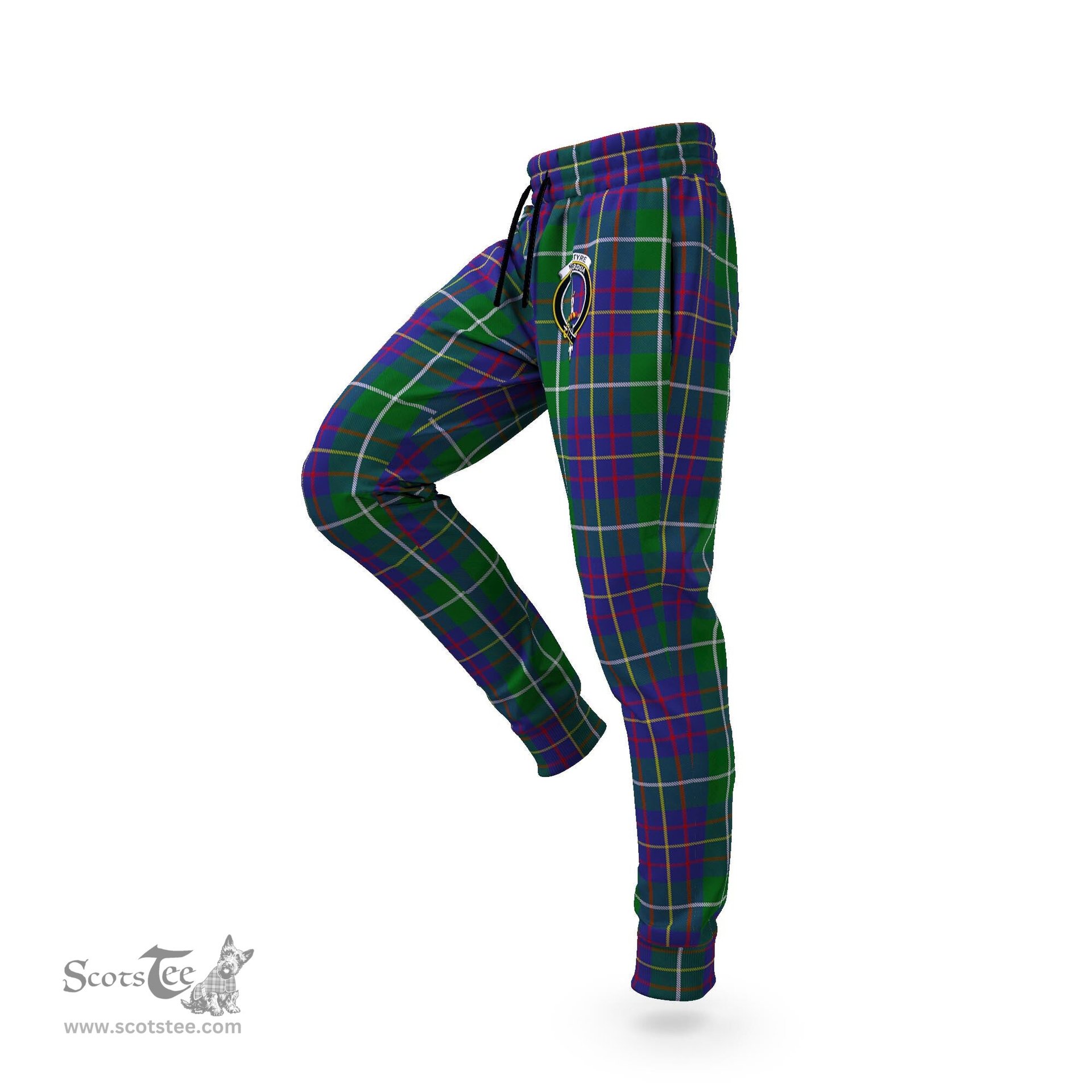 Scottish MacIntyre Inglis Clan Family Crest Tartan Joggers Pants
