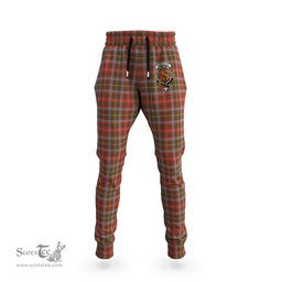 Scottish MacIntosh Hunting Weathered Clan Family Crest Tartan Joggers Pants