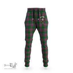 Scottish MacFarlane Hunting Clan Family Crest Tartan Joggers Pants