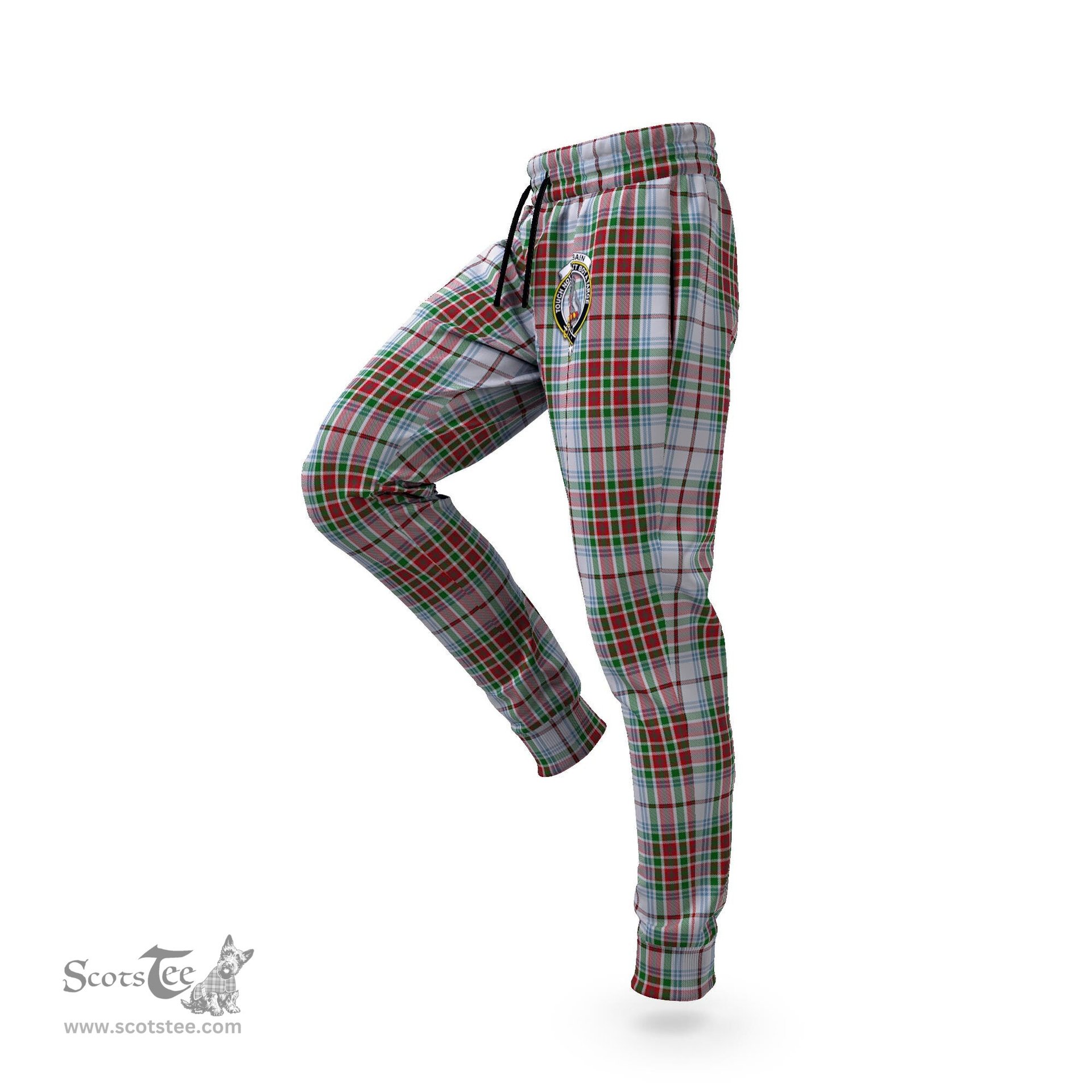 Scottish MacBain Dress Clan Family Crest Tartan Joggers Pants