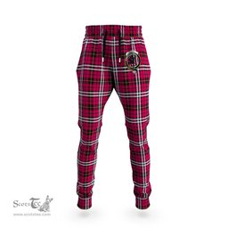 Scottish Little Clan Family Crest Tartan Joggers Pants