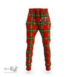 Scottish Lennox Modern Clan Family Crest Tartan Joggers Pants