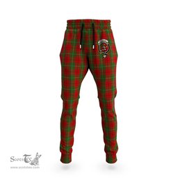 Scottish MacAulay Clan Family Crest Tartan Joggers Pants