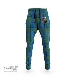 Scottish Lockhart Clan Family Crest Tartan Joggers Pants