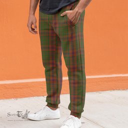 Scottish MacGillivray Hunting Clan Tartan Joggers Pants