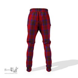 Scottish Leslie Red Clan Family Crest Tartan Joggers Pants