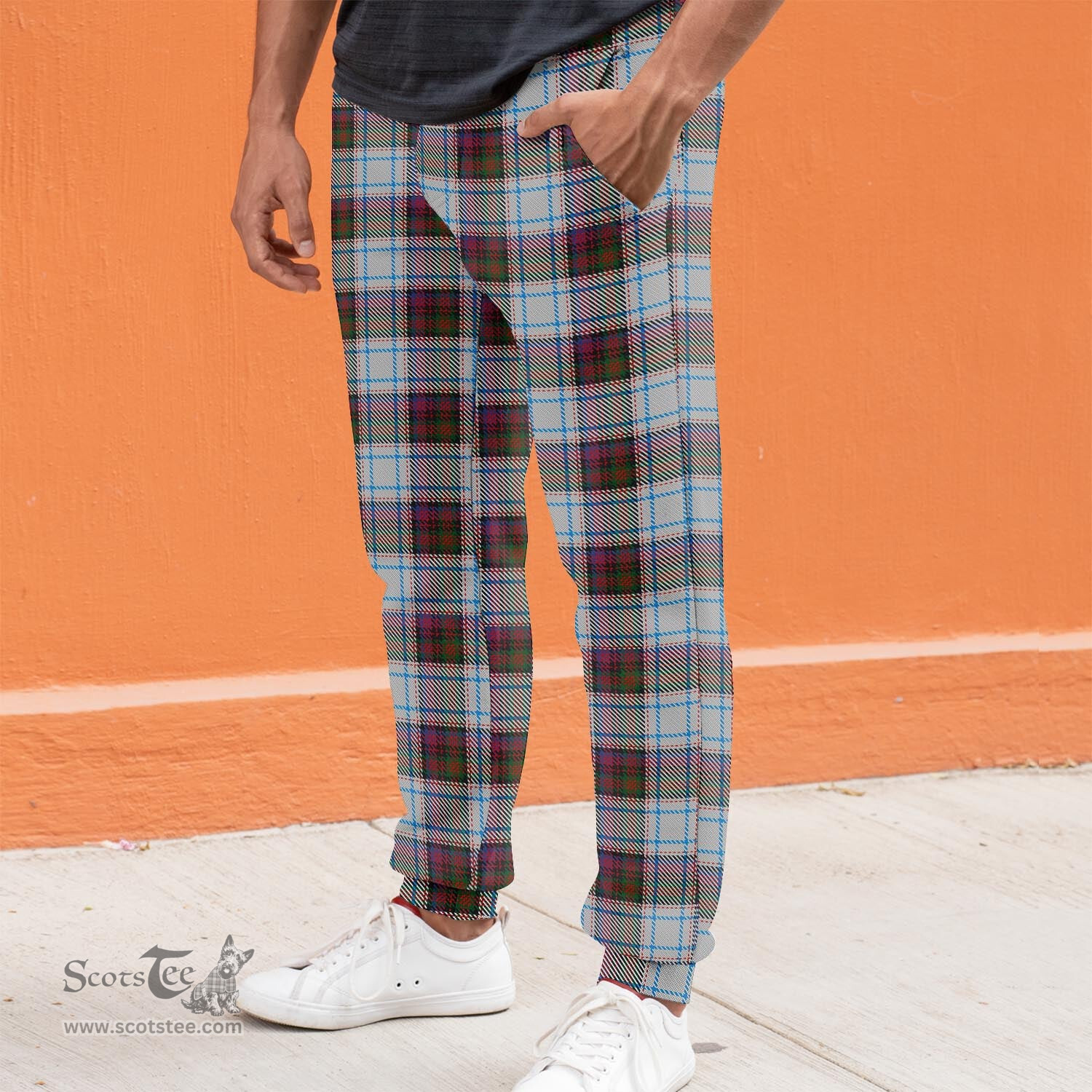 Scottish MacDonald Dress Ancient Clan Tartan Joggers Pants