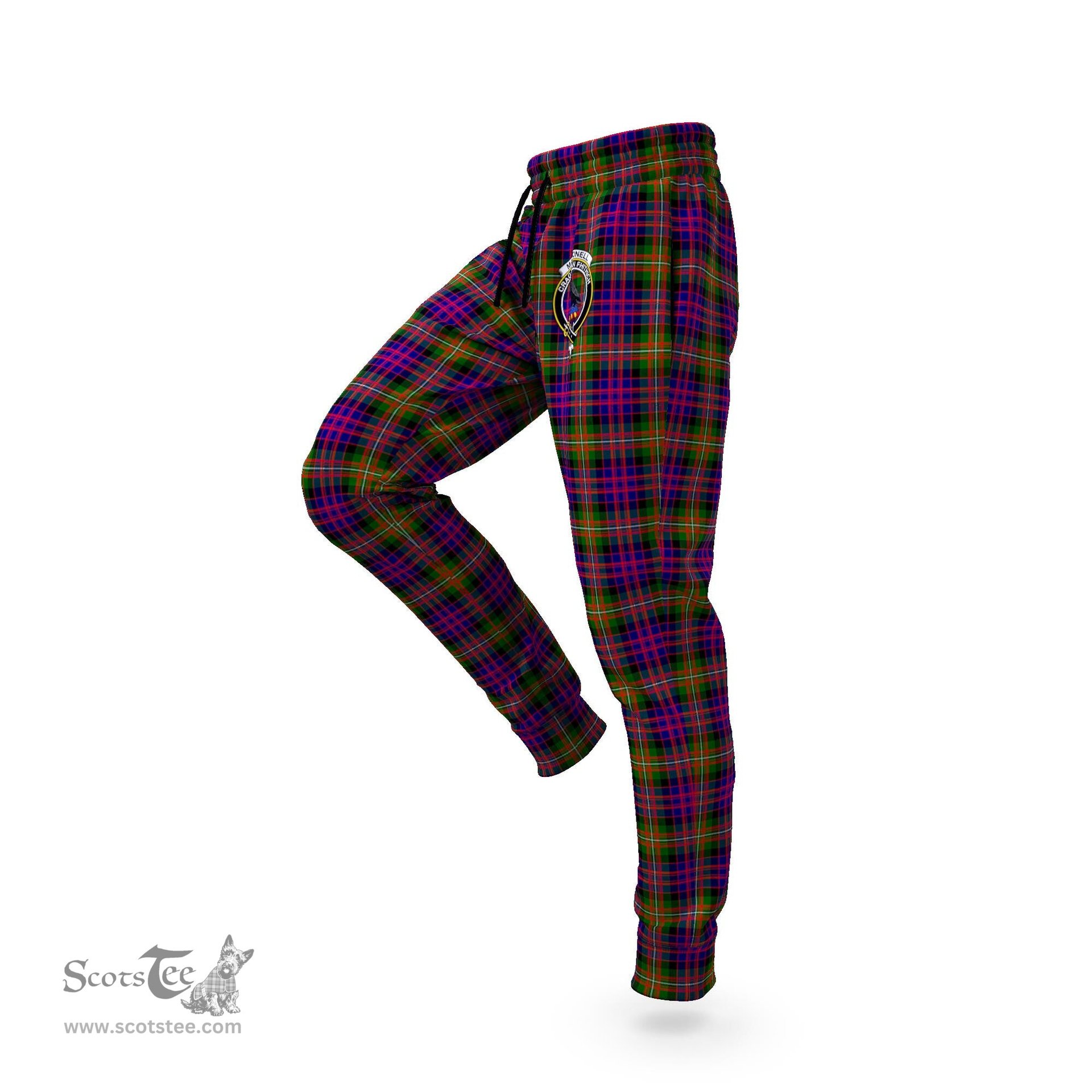 Scottish MacDonell of Glengarry Modern Clan Family Crest Tartan Joggers Pants